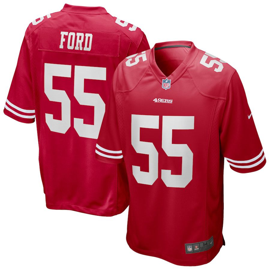 Men San Francisco 49ers #55 Dee Ford Nike Scarlet Game NFL Jersey